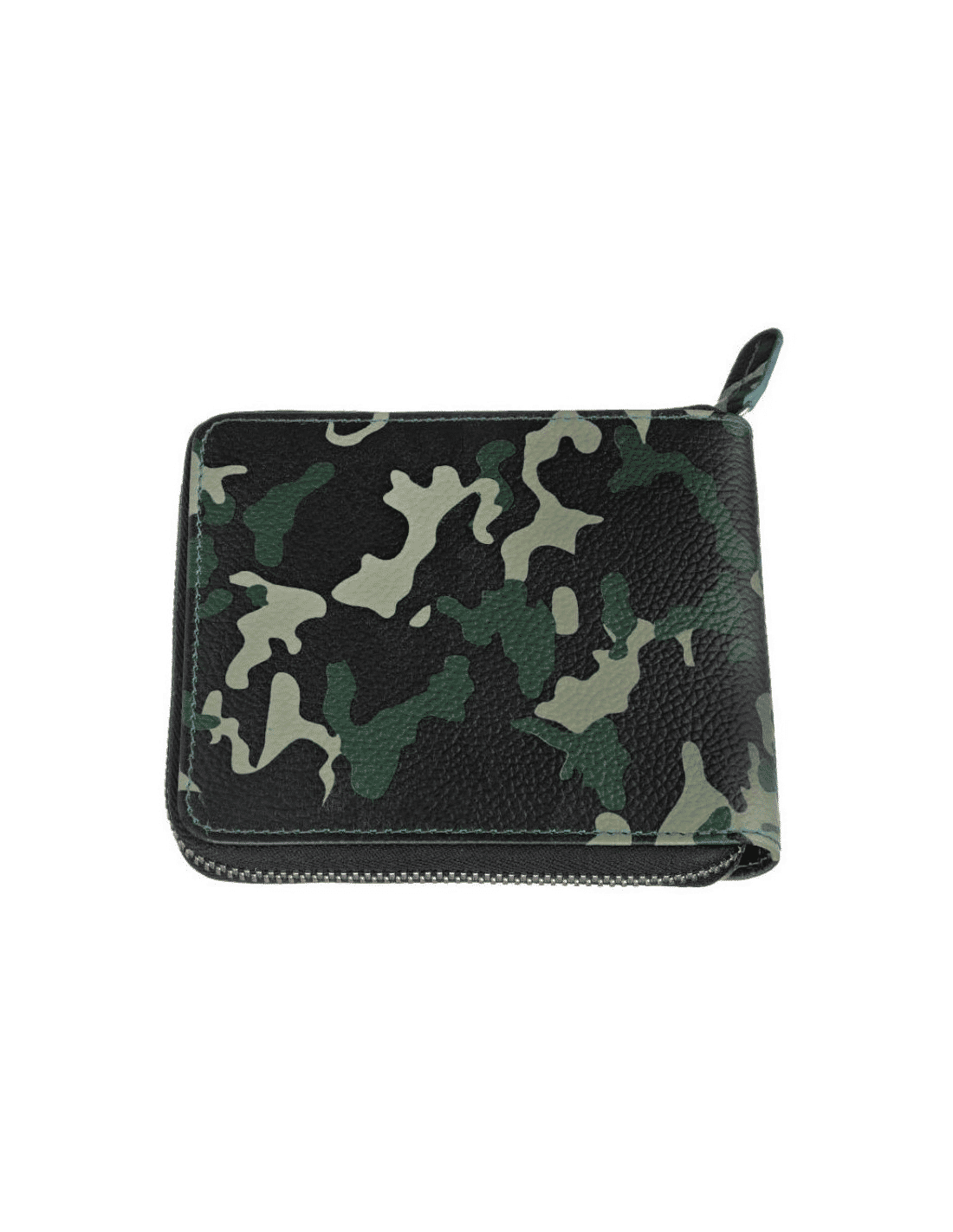 Zippo Zipper Ritsportefeuille van Nappa Leder in Camouflage Groen