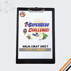 Ninjas Hero Cheat Sheet