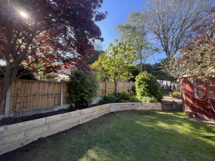 Sleeper Retaining Wall Installation in Belper