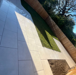 Full Garden Landscaping with Porcelain Patio & New Turf in Ripley