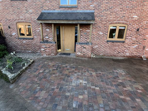 Block Paving Driveway Extension in Marehay