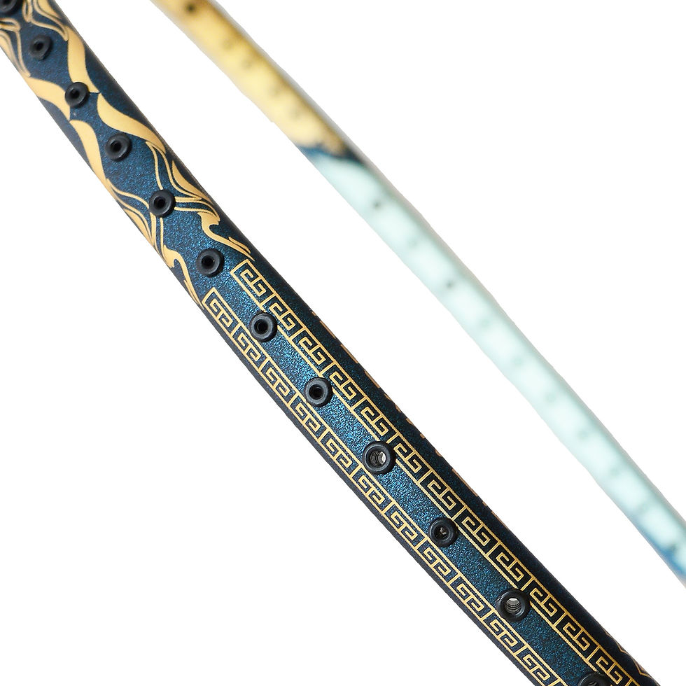 Thumbnail: TRANSFORM 1.0 BADMINTON RACKET (DARK TEAL BLUE+GOLD, UNSTRUNG)