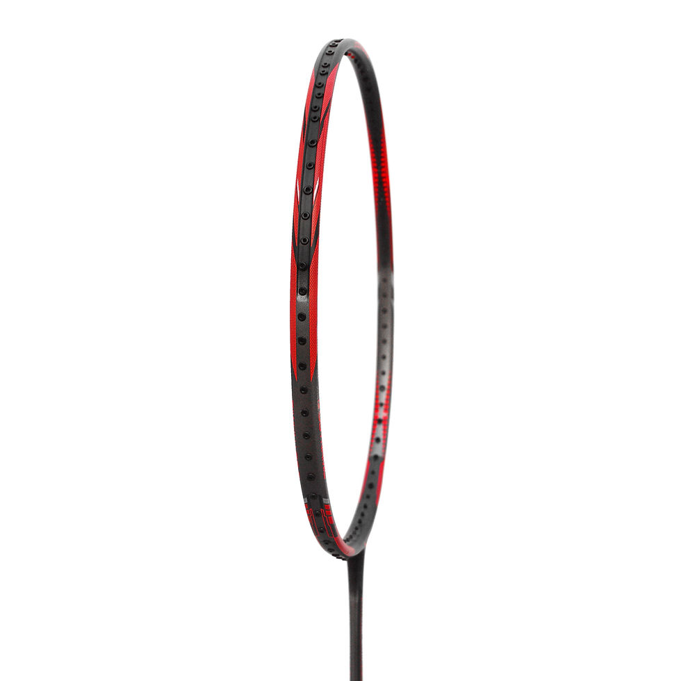 Thumbnail: TRANSFORM GLORY BADMINTON RACKET (BLACK+NEON ORANGE, UNSTRUNG)