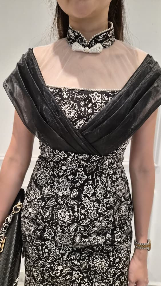 Thumbnail: 安娜 Anna Batik Handblock Dress | BatikbarMalaysia (Handmade)