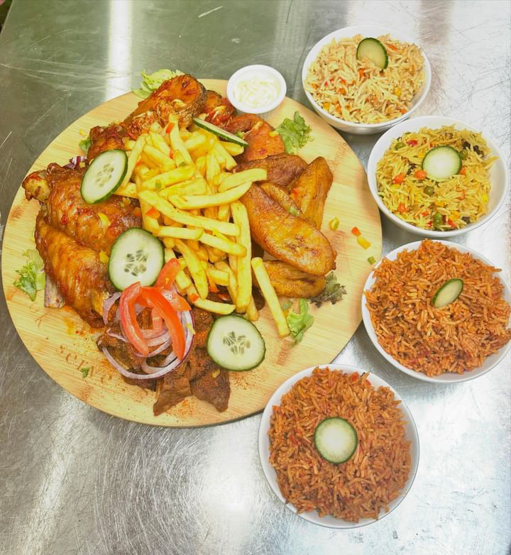 Arranged Food and Objects