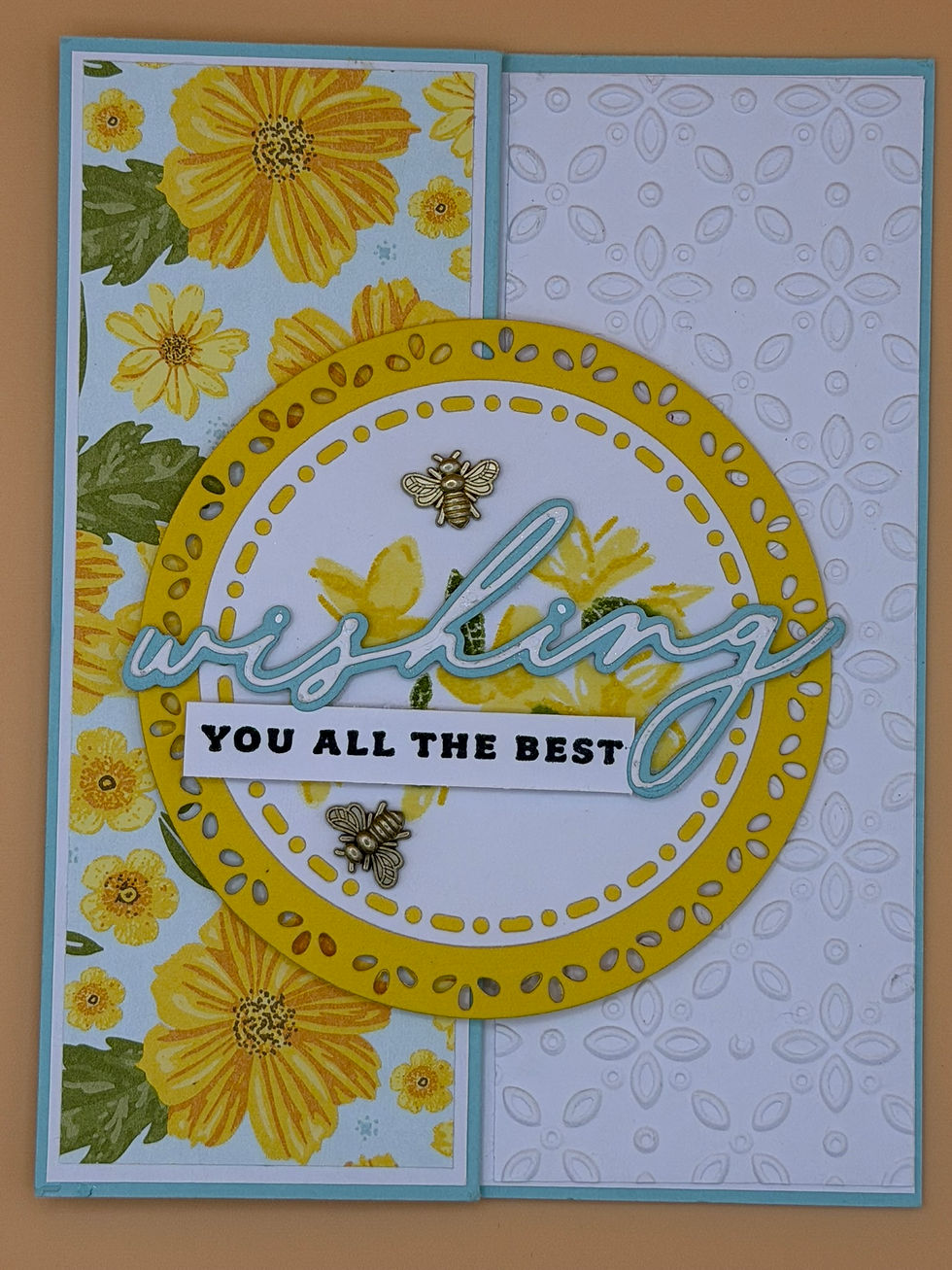 Thumbnail: Sentiment - "Wishing You All the Best" Vibrant Floral w/ Yellow Blooms