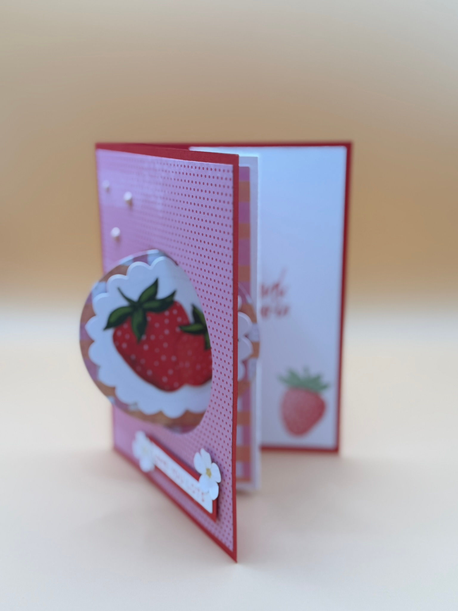 Love - "Love you Lots" Fun Fold Standing Card - Bright, Sweet and Full of Charm