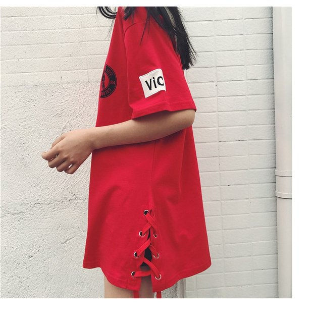 Thumbnail: Korean version short sleeve t-shirt printing easing tides