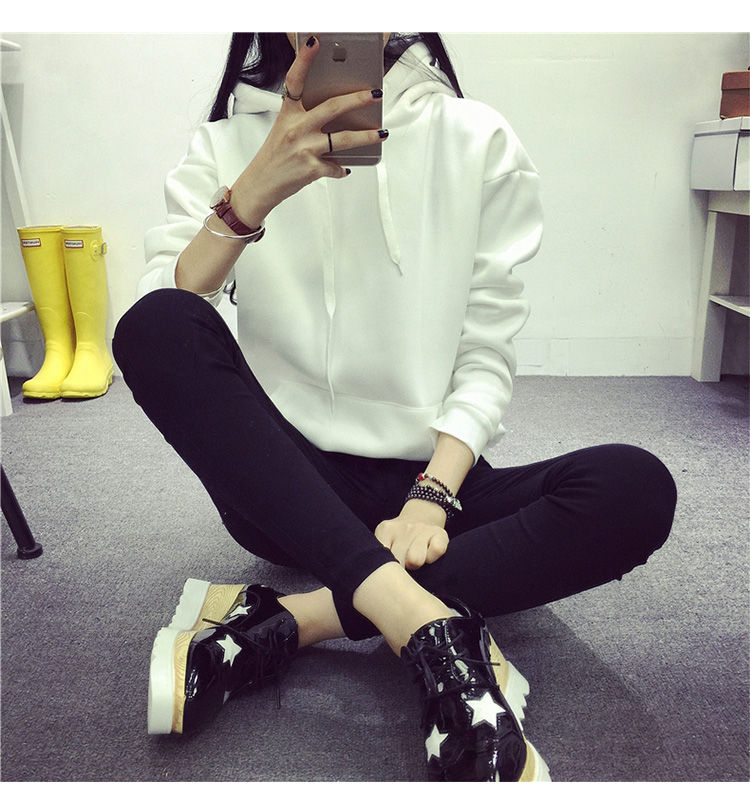 Thumbnail: Korean version for fall/winter long sleeve hooded sweater women