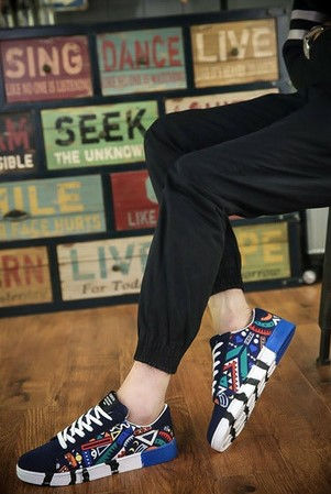 Thumbnail: New men's casual shoes Canvas Sport boy Student shoes