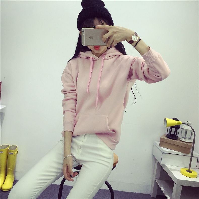 Thumbnail: Korean version for fall/winter long sleeve hooded sweater women