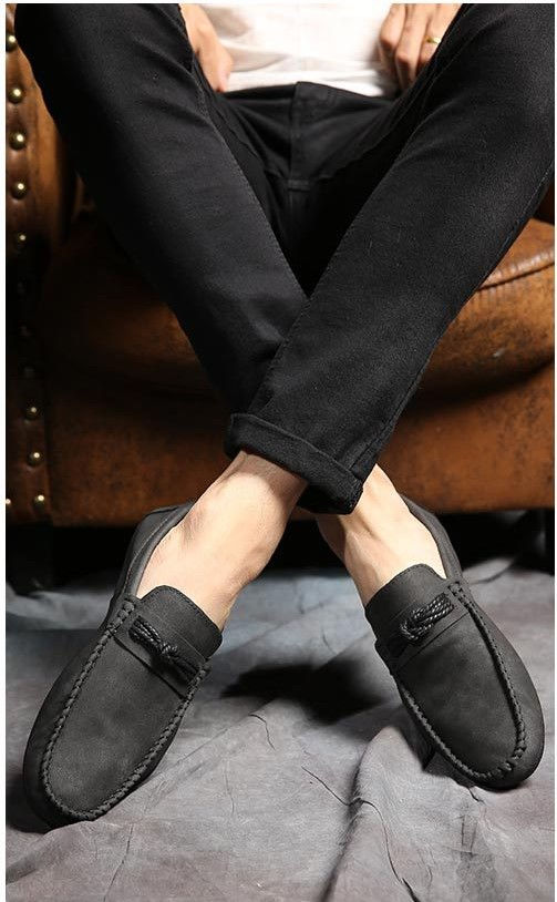 Thumbnail: Men Casual suede Soft Lace Up Loafers Sneakers Sport Shoes