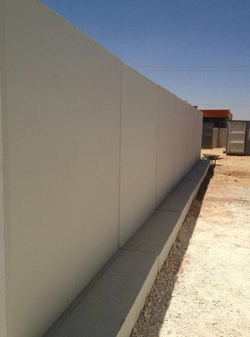 Concrete Barriers of T - Walls