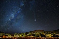 Milky Way and Tsuchinshan-Atlas Comet