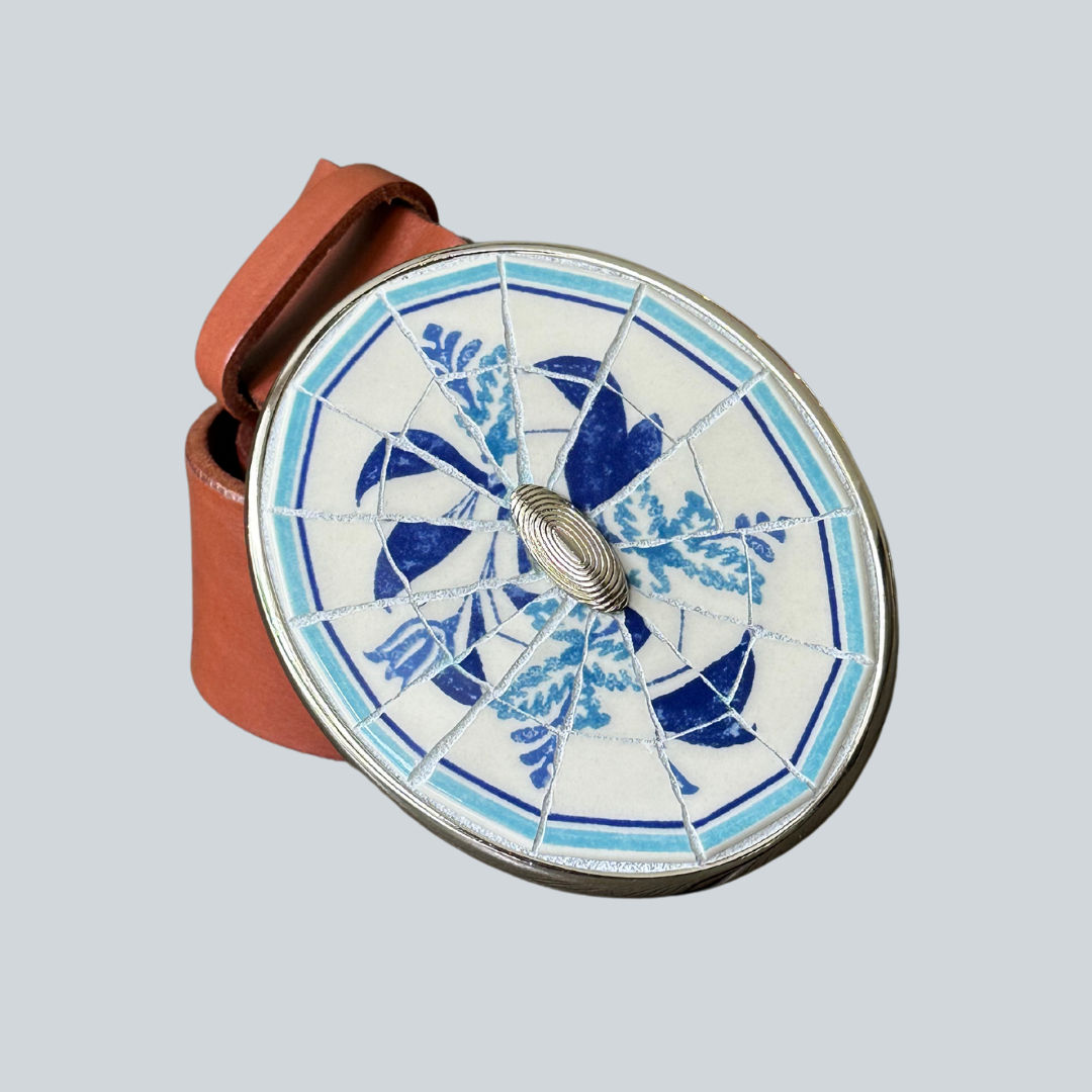 JB Blue Fern Classic Buckle