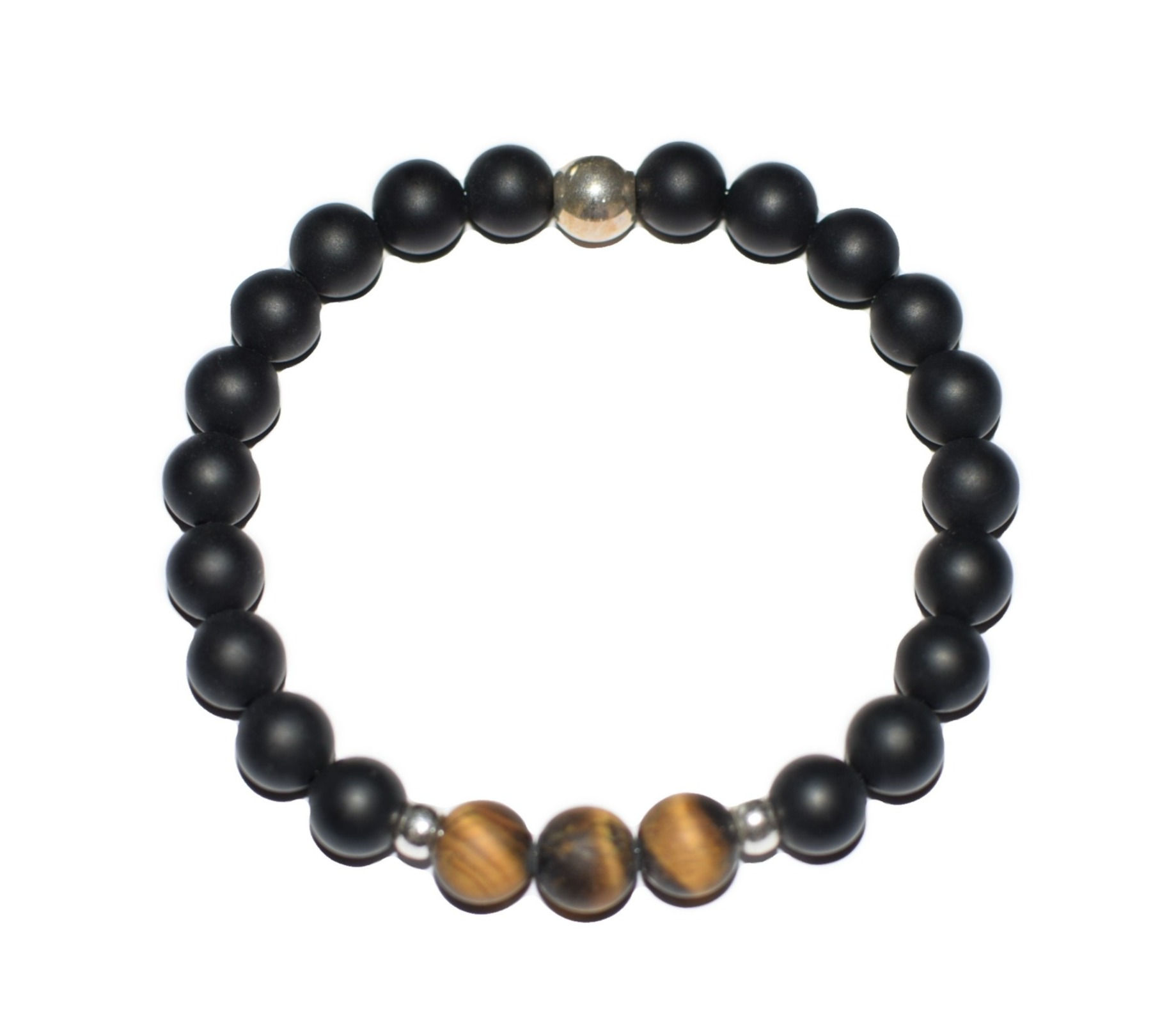 Onyx matt / Tigerauge matt Armband