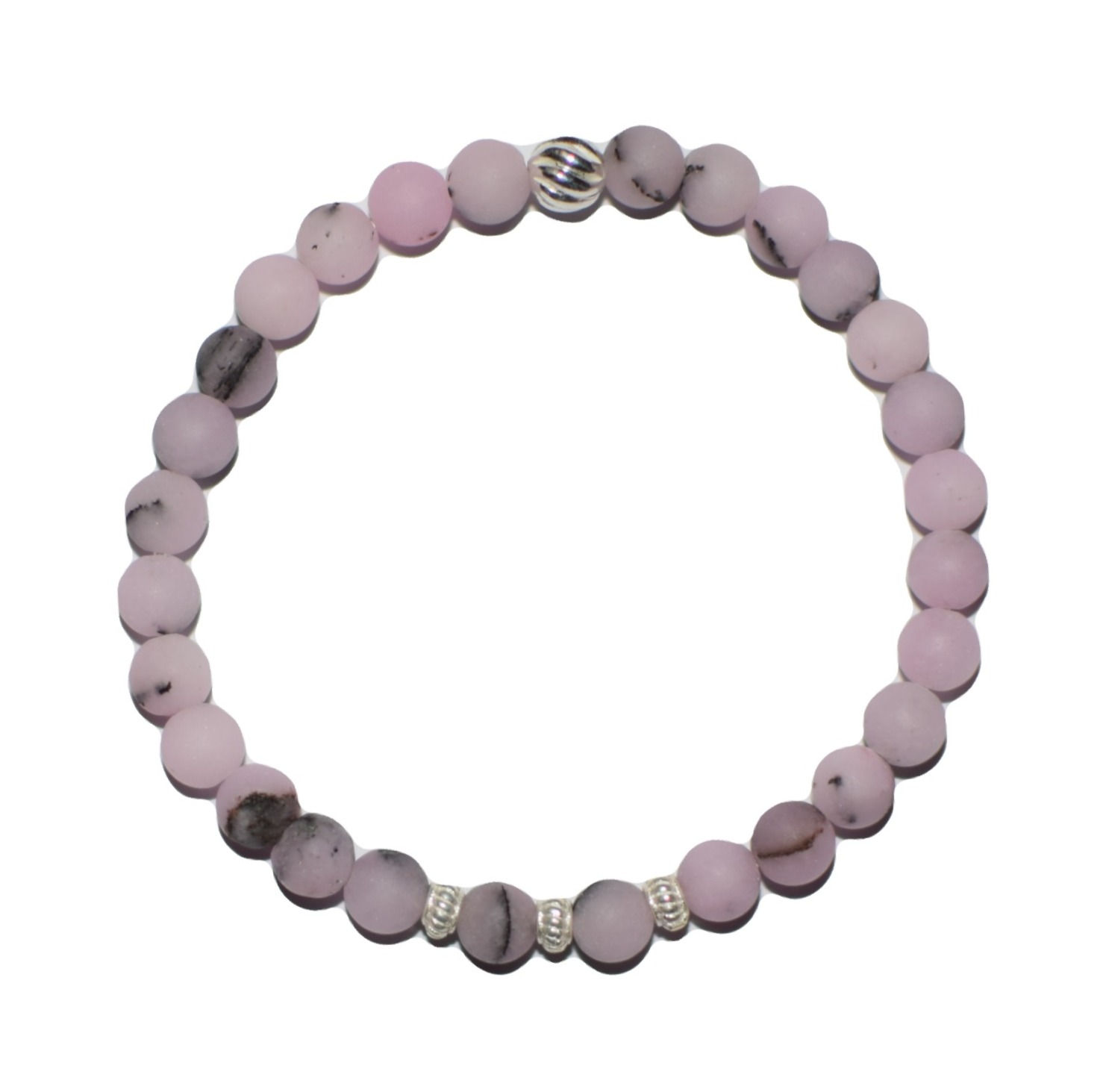 Kirschblüten Jaspis matt Armband