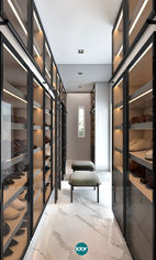 ห้องรองเท้า ออกแบบตกแต่งภายใน บ้านชลลดา บางบัวทอง