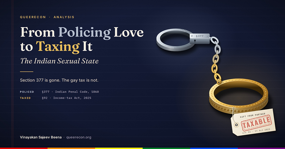 From Policing Love to Taxing It: The Indian Sexual State