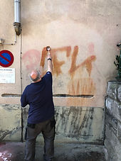 suppression graffitis