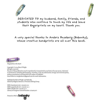 Dedication: Husband, family, friends, students.