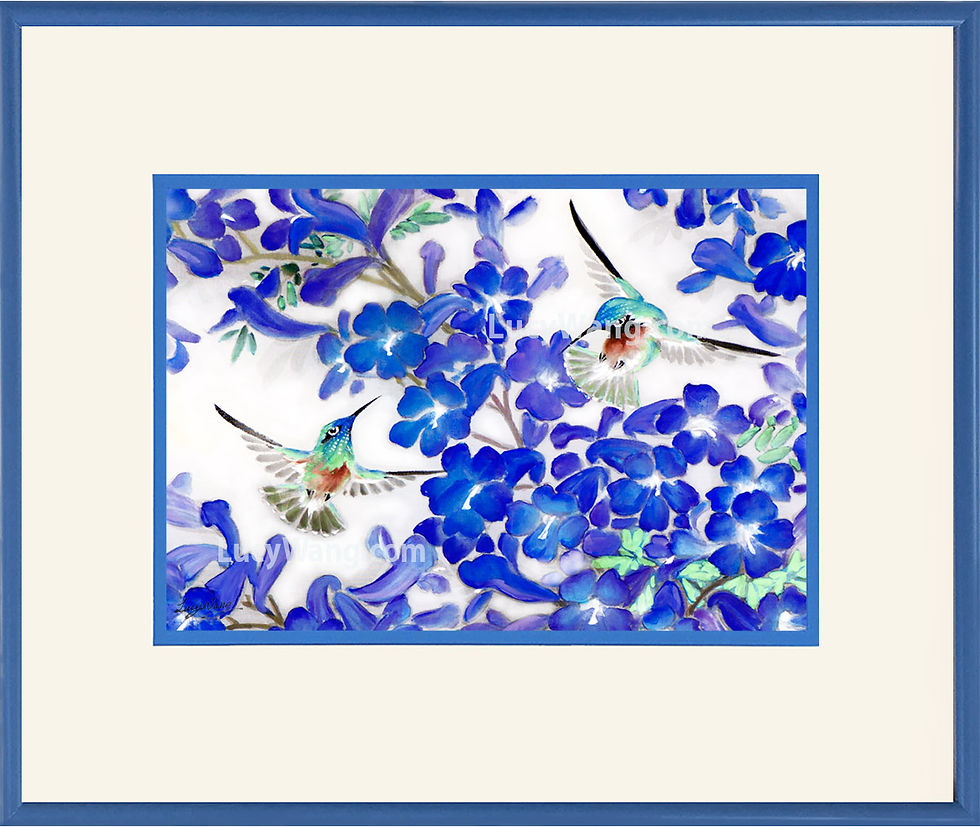 Thumbnail: Jacaranda & Hummingbirds