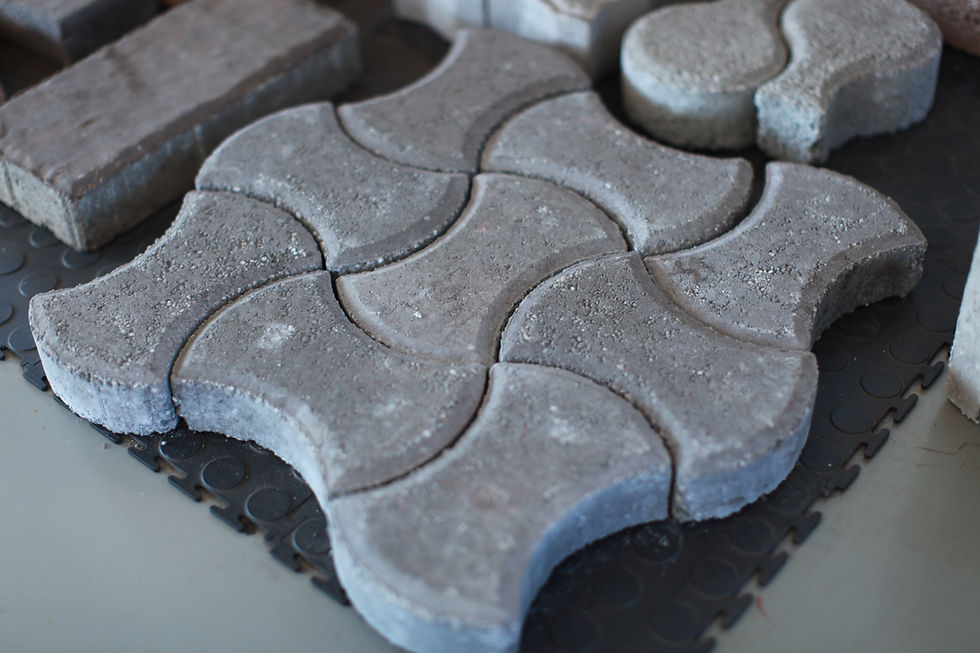 concrete paving bricks made by brick making machine