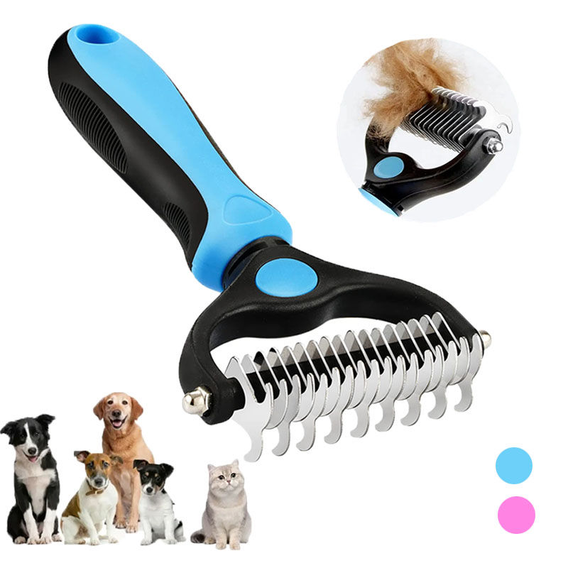 Thumbnail: Self-Cleaning De-Shedding Brush for Dogs & Cats