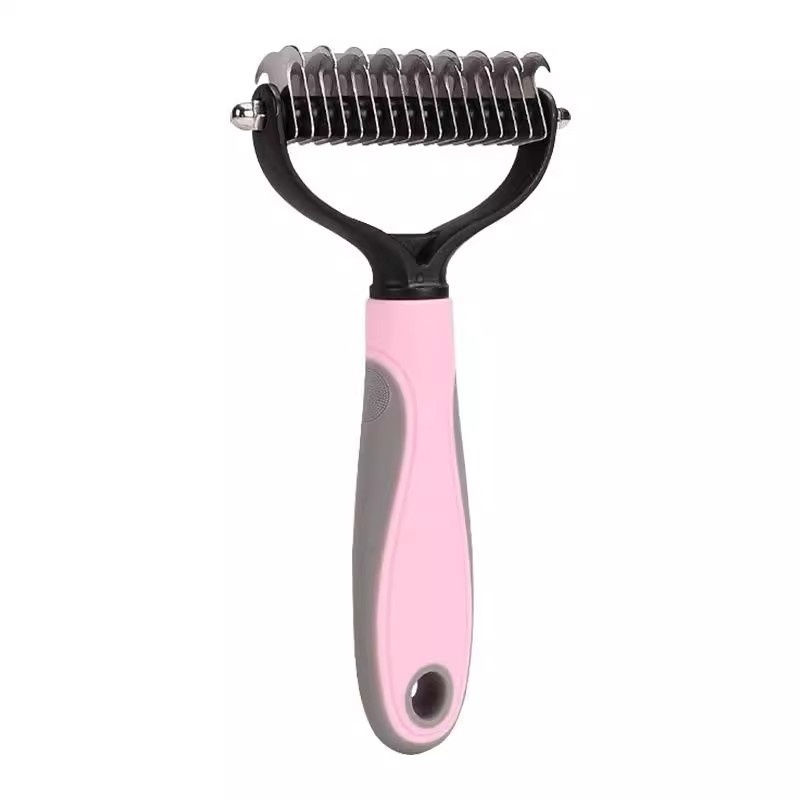 Thumbnail: Double-Sided Stainless Steel De-Shedding Comb for Dogs & Cats