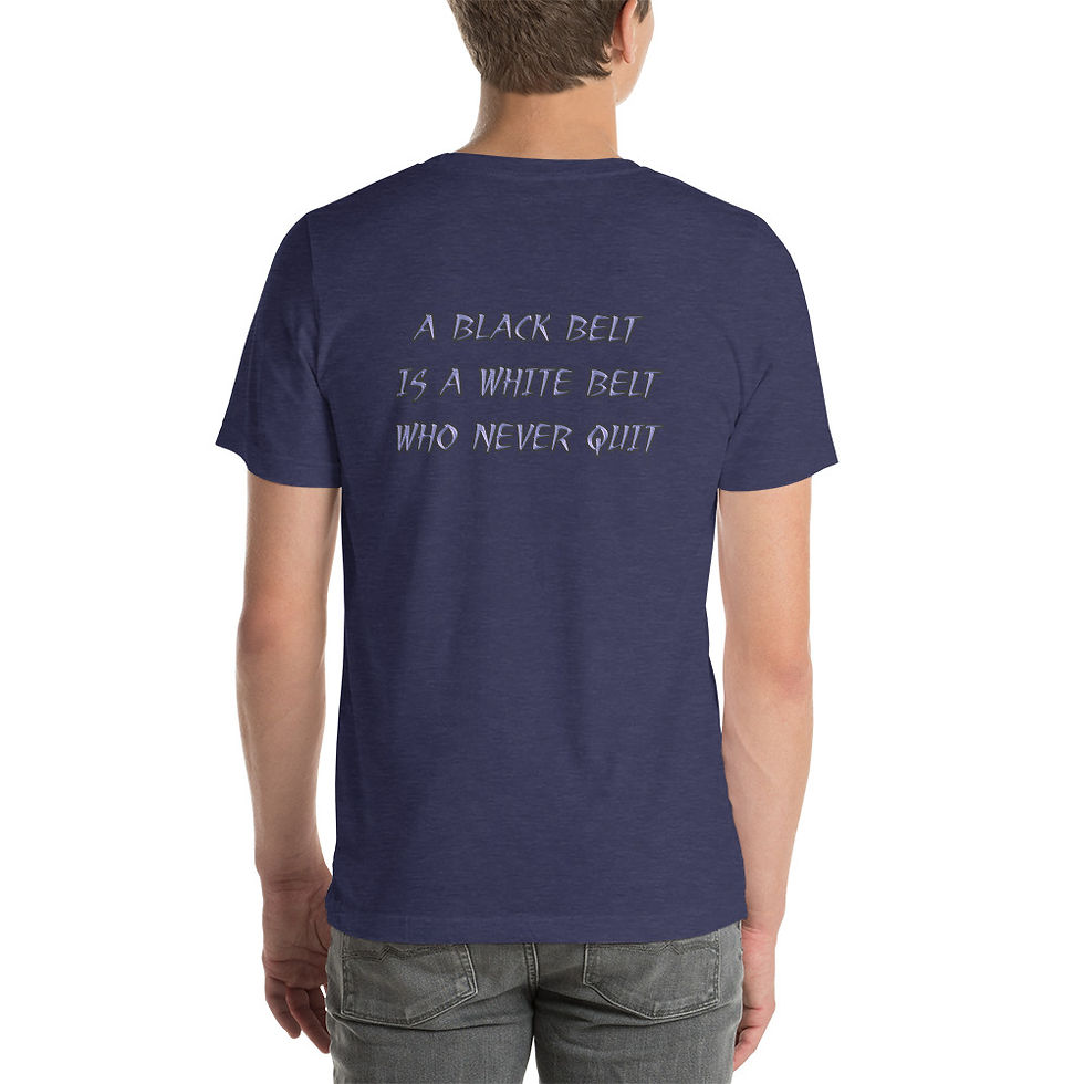 Thumbnail: Black Belt Quote / Shinobi Logo - T Shirt