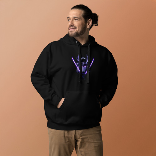 Shinobi Logo Double Swords, No Text - Unisex Soft Hoodie