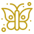 Butterfly representing growth and diversity.