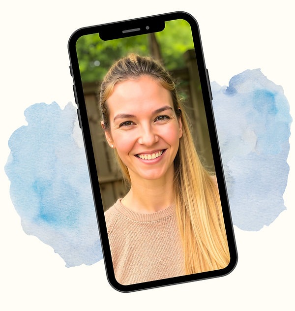 mockup on phone of Liana Meyer