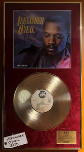 Gold Disc and Authentic Signature of Alexander O'Neal