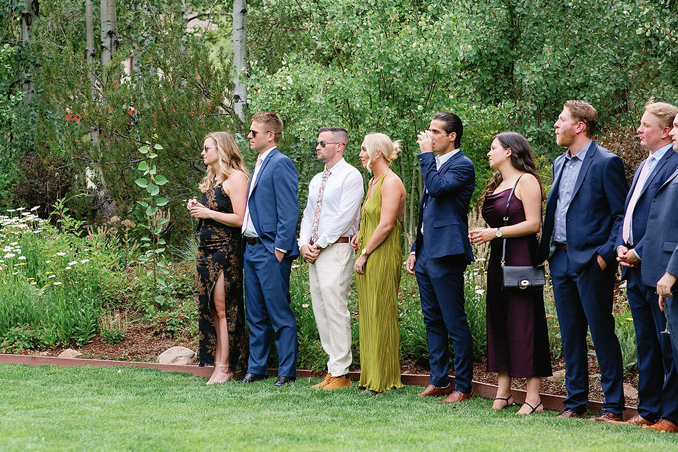 Palisades Olympic Valley wedding ceremony Guests