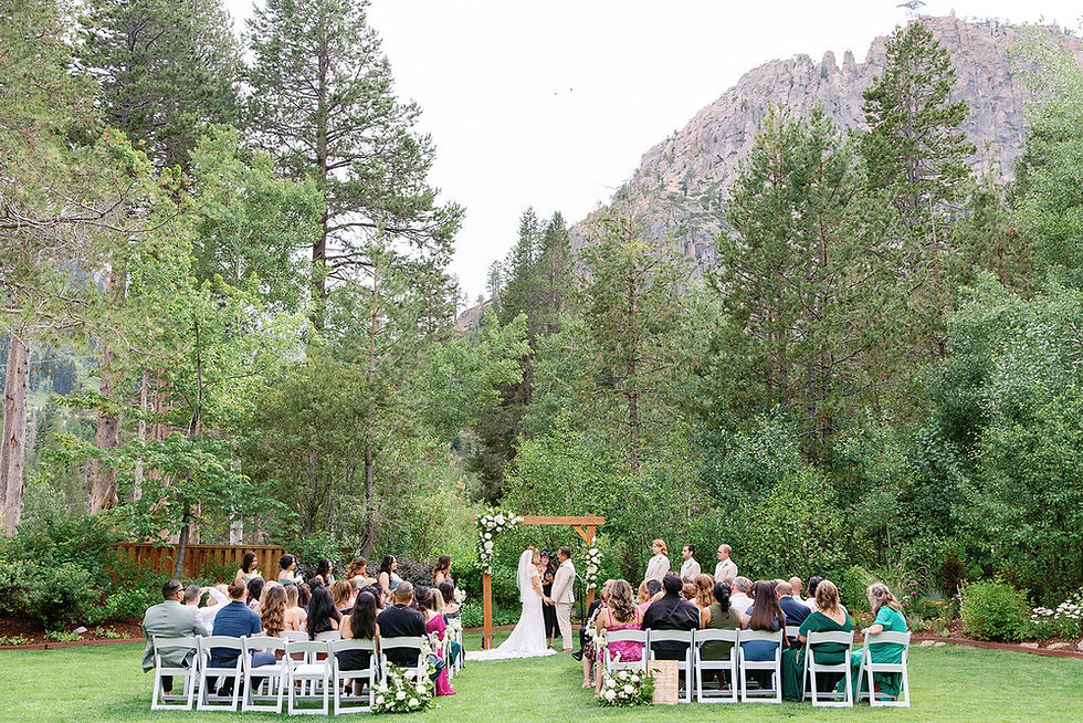 Palisades Wedding Reception Mountain Views