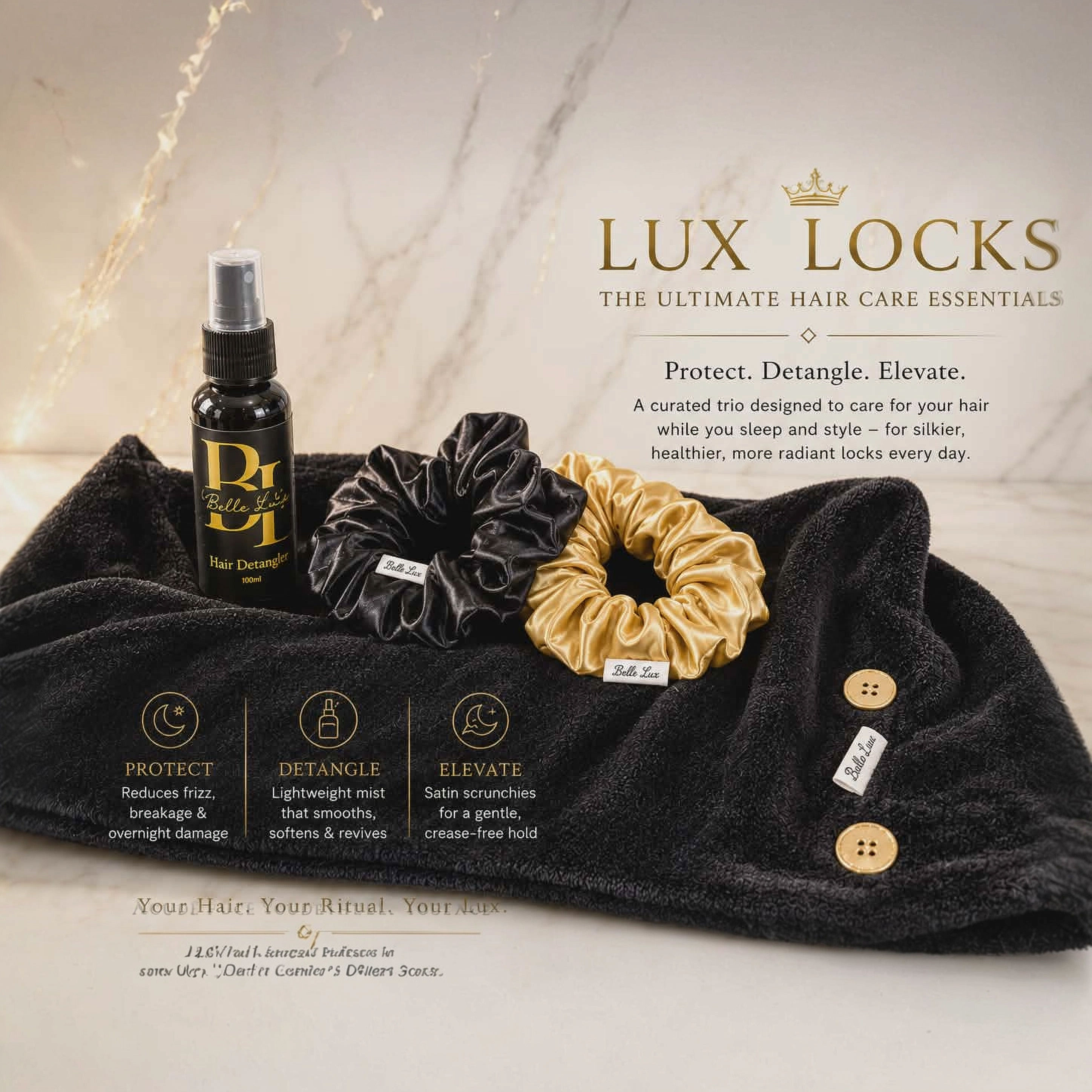 Lux Locks Hair Care Essentials Set