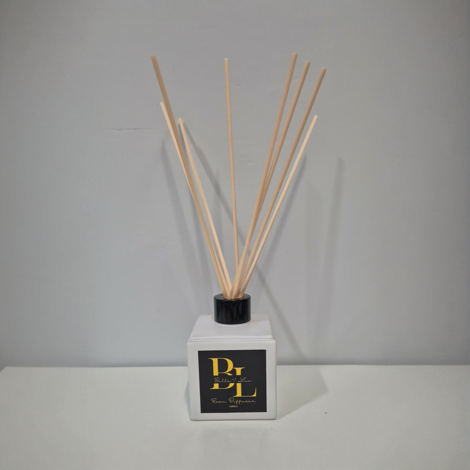 140ml White Square Reed Diffuser with your choice of fragrance