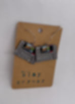 dangle earrings of super nintendo snes game cartridge donkey kong country 3