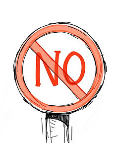 The word NO new taxes