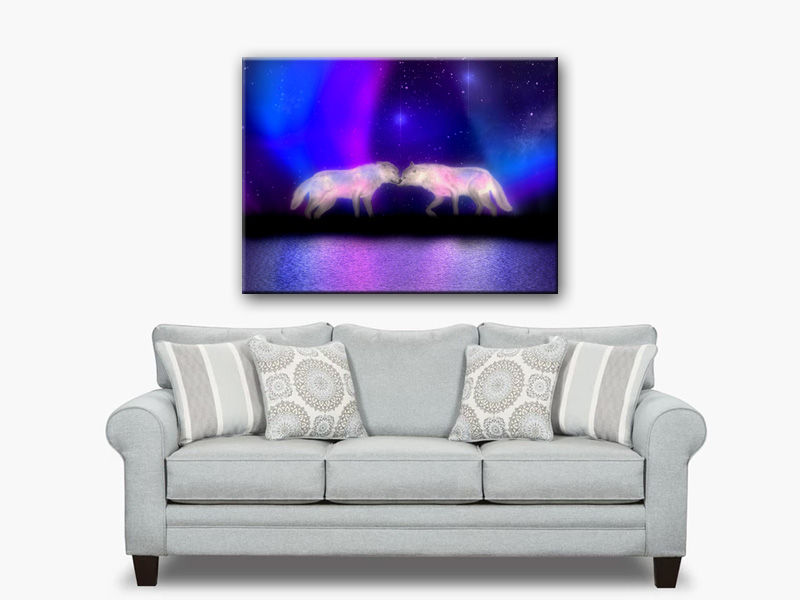 Thumbnail: Wolves in the Aurora Borealis