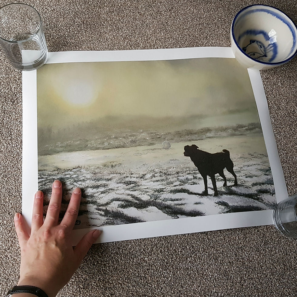 Thumbnail: Scout in the Snow - Giclée Prints
