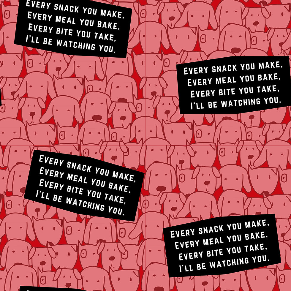 Thumbnail: Snack Time dog bandana! Every Meal You Bake, Every Snack You Make, I'll Be