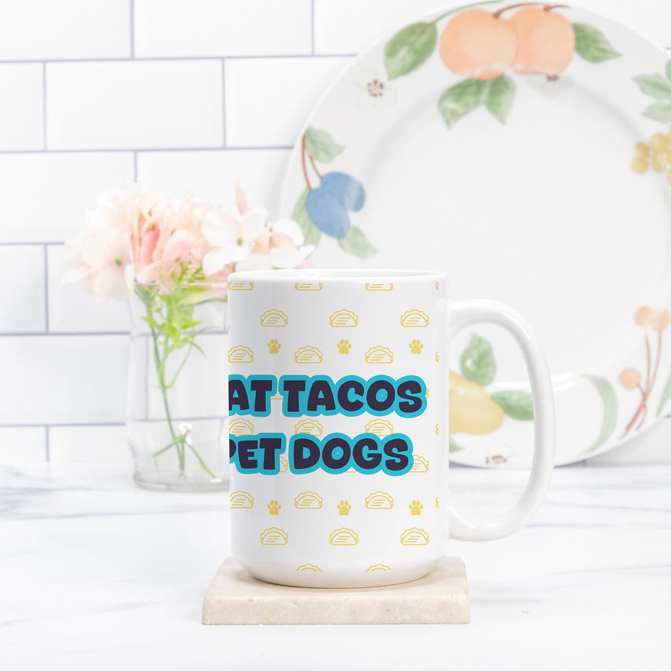 Thumbnail: Eat Tacos Pet Dogs Mug