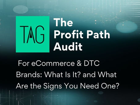 The Profit Path Audit (PPA) for eCommerce & DTC Brands: What Is It? and What Are the Signs You Need One?