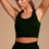 Thumbnail: Plain Olive Green Crop Tank