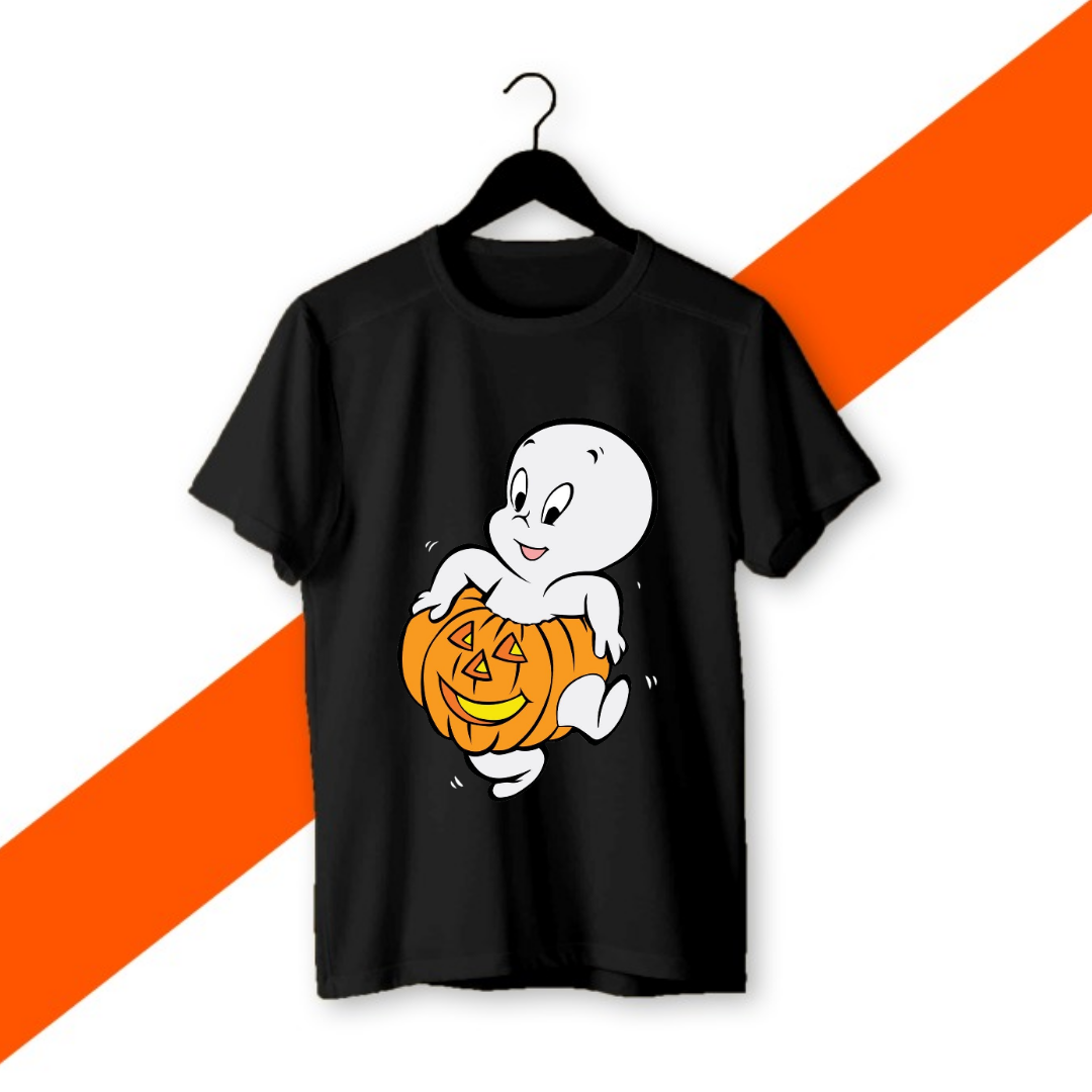 Ghost Halloween Half Sleeve Women's T Shirt