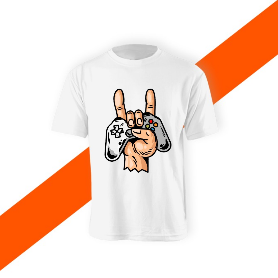 Joystick Half Sleeve  T Shirt For Men's