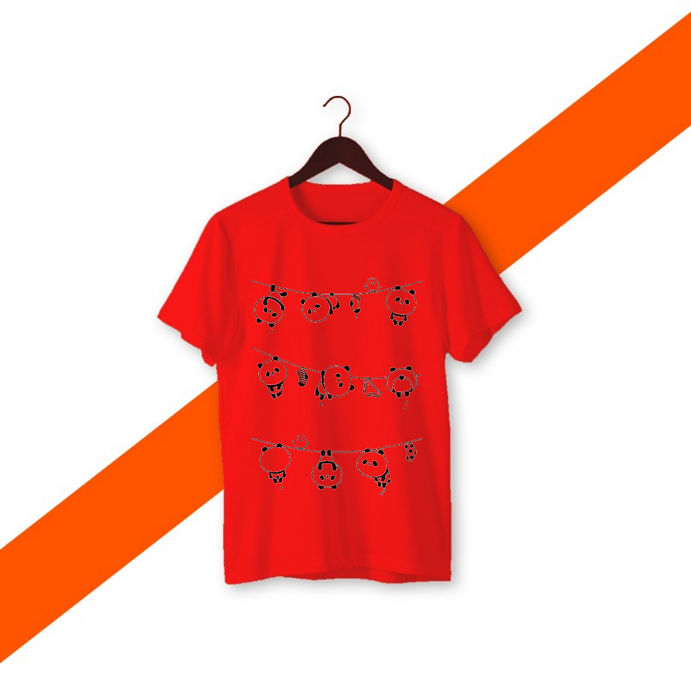 Thumbnail: Cute Panda Women's Half Sleeve T Shirt