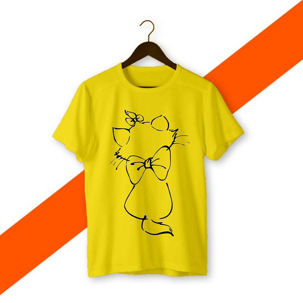 Thumbnail: Pretty Cat Half Sleeve T Shirt For Women's